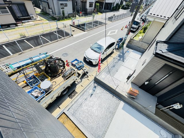 松戸市栄町5丁目新築戸建（栄町14期）の展望|バルコニーより道路側眺望