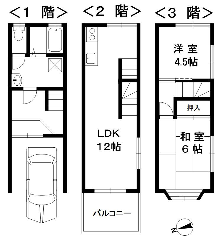 三島江4丁目戸建ての間取り