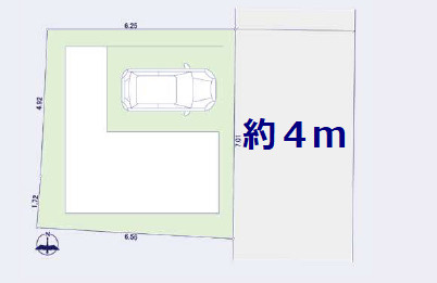 【区画図】 | 足立区青井４丁目　新築戸建 | 青井駅徒歩８分の新邸！車庫付き、所有権の３LDKです♪ご内覧可能となりました！