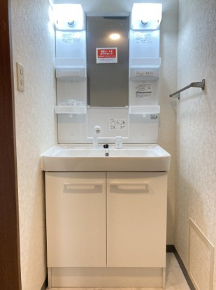 新座四季タウンC館の洗面所