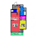 【間取り】 | ベルセレーノ大橋の間取り