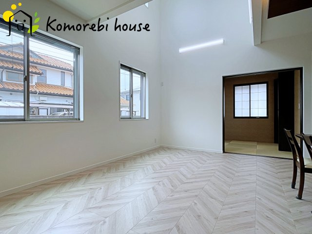 さいたま市北区吉野町　新築一戸建て　クレール吉野町Ⅲ　Bの居間・リビング|7/7　撮影済み