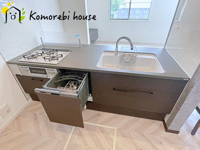 さいたま市北区吉野町　新築一戸建て　クレール吉野町Ⅲ　Bのキッチン|7/7　撮影済み