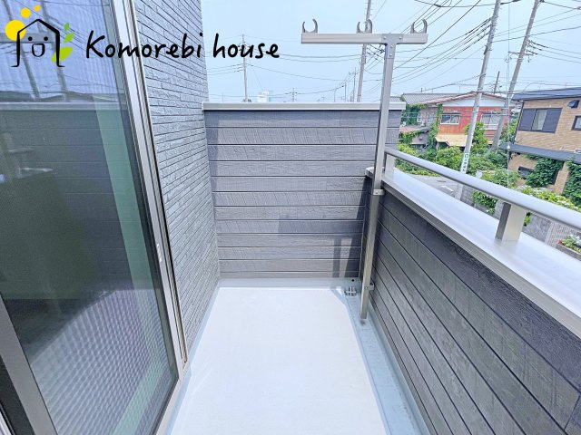 さいたま市北区吉野町　新築一戸建て　クレール吉野町Ⅲ　Bのバルコニー|7/7　撮影済み