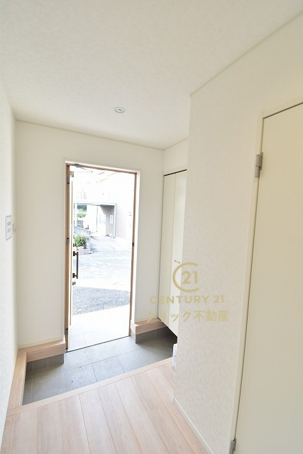 Cradlegarden　 北茨城市中郷町粟野　第1　1の玄関|たっぷり入る収納を配備。玄関もスッキリします。