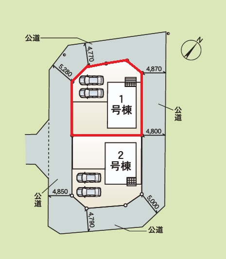 Cradlegarden　 北茨城市中郷町粟野　第1　1の前面道路含む現地写真|敷地面積約61坪。気になる他の物件と合わせての現地ご案内も可能です。お気軽にお問い合わせください。

