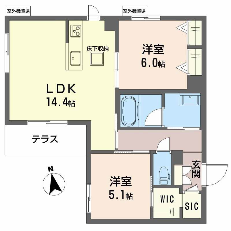プレミアス鳳Ⅱの間取り