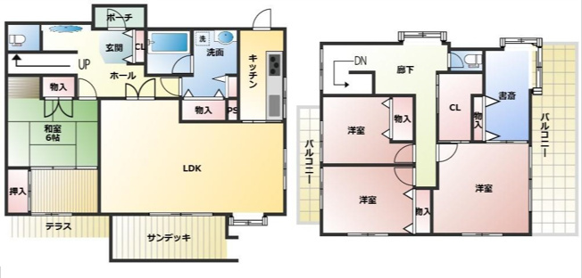 【間取り】 | 【田んぼ付き転用不可】土浦市蓮河原町　建物二棟