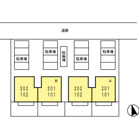 アクセス　Ｂの区画図