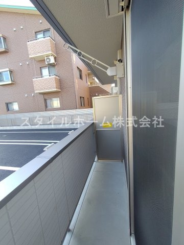 グリーンパーク弥生Ａのバルコニー