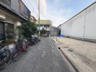 【前面道路含む現地写真】 | 門真市四宮6丁目　土地
