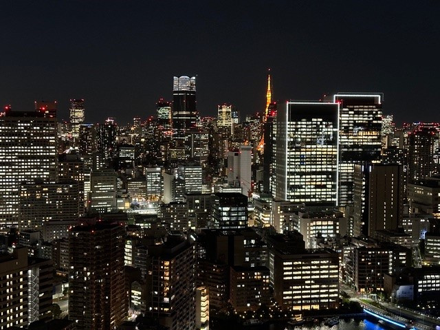 芝浦アイランドケープタワーの展望|美しい夜景が望めます。
