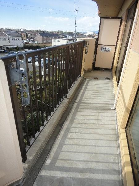 蔵下館のバルコニー