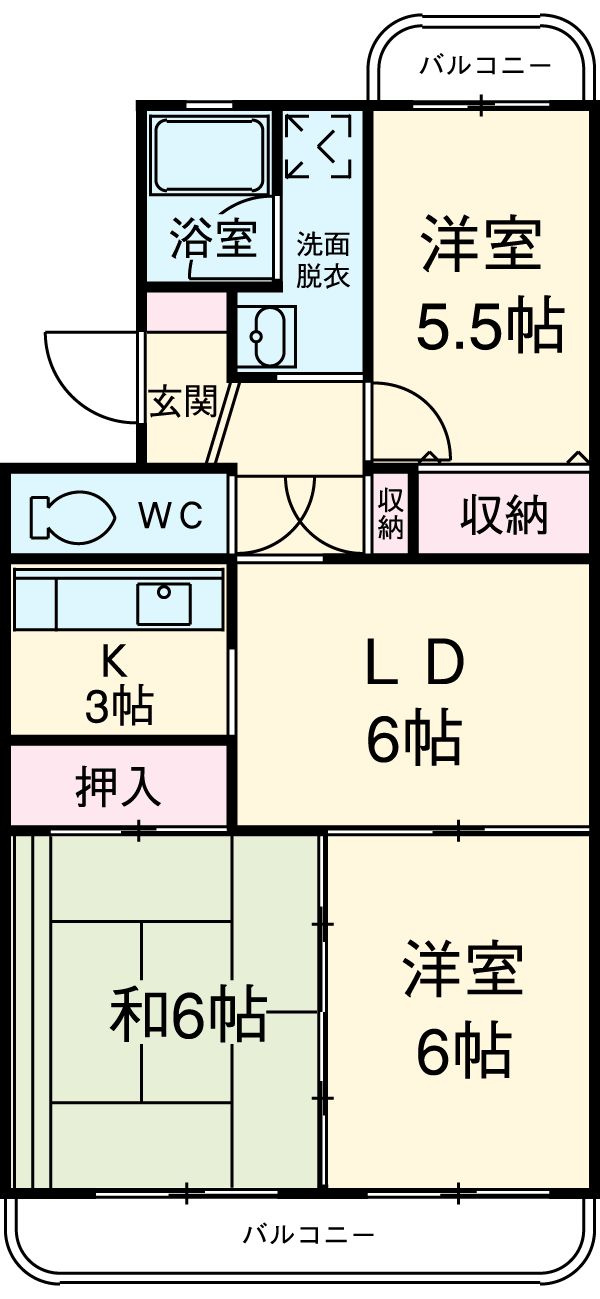 蔵下館の間取り