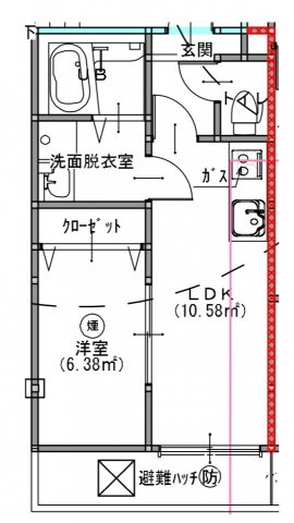 伊万里駅前ルッソの間取り