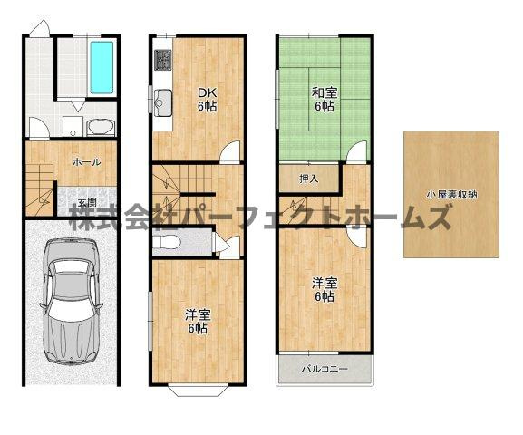 池田1丁目戸建　賃貸の間取り