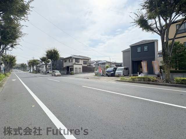 流山市加1丁目　新築戸建　全2棟　A号棟の前面道路含む現地写真|前面道路含む現地写真です。