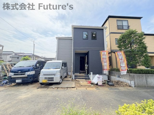 流山市加1丁目　新築戸建　全2棟　A号棟の外観|現地の写真になります。