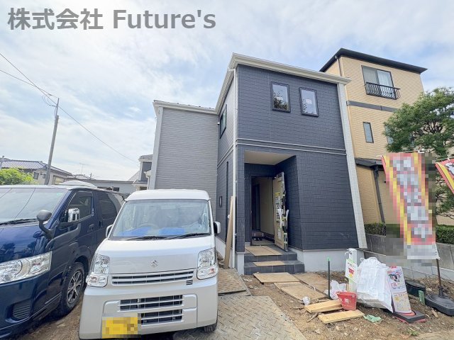 流山市加1丁目　新築戸建　全2棟　A号棟の外観|現地の写真になります。