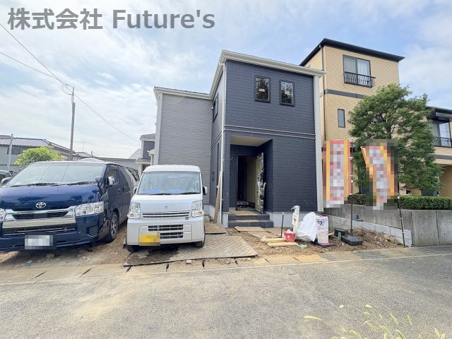 流山市加1丁目　新築戸建　全2棟　A号棟の外観|現地の写真になります。