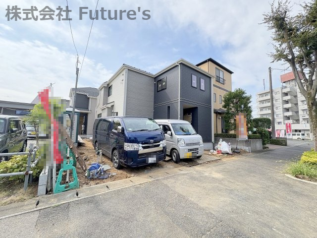 流山市加1丁目　新築戸建　全2棟　A号棟の外観|現地の写真になります。