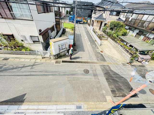 松戸市栗ケ沢新築戸建（栗ケ沢４期）の展望|バルコニーより道路側眺望