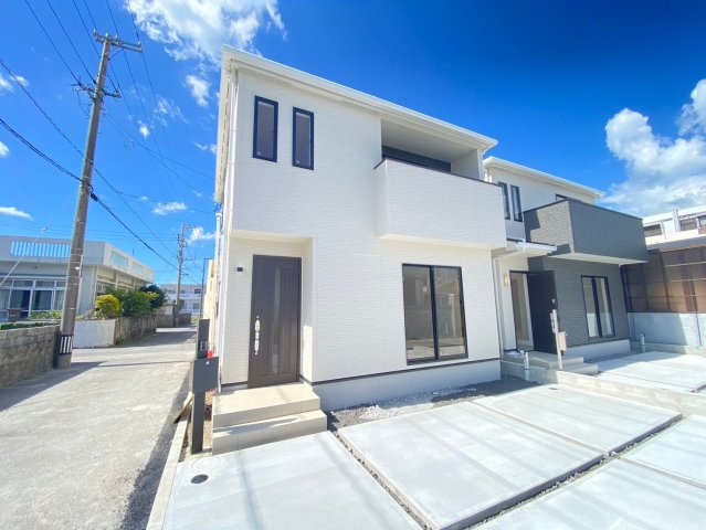 うるま市字川田の新築一戸建の外観：施工例|※同建築会社施工参考写真となります。