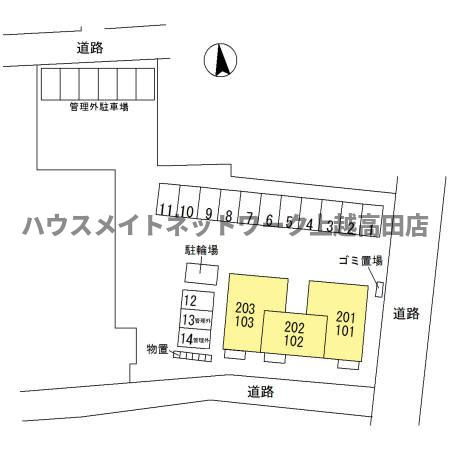 メロディアの区画図|配置図