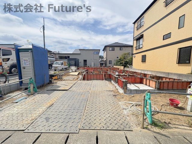流山市加1丁目　新築戸建　全2棟　B号棟の外観|現地の写真になります。