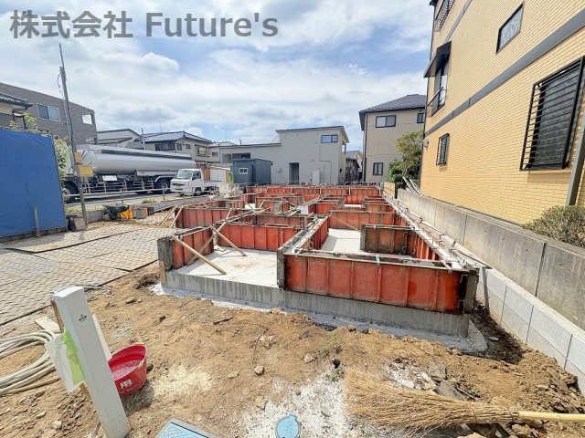 流山市加1丁目　新築戸建　全2棟　B号棟の外観|現地の写真になります。