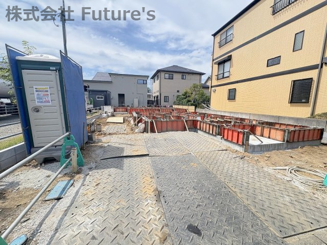 流山市加1丁目　新築戸建　全2棟　B号棟の外観|現地の写真になります。