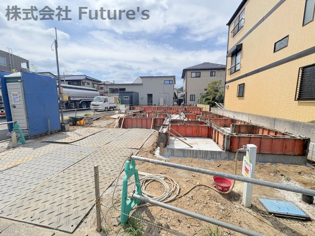 流山市加1丁目　新築戸建　全2棟　B号棟の外観|現地の写真になります。