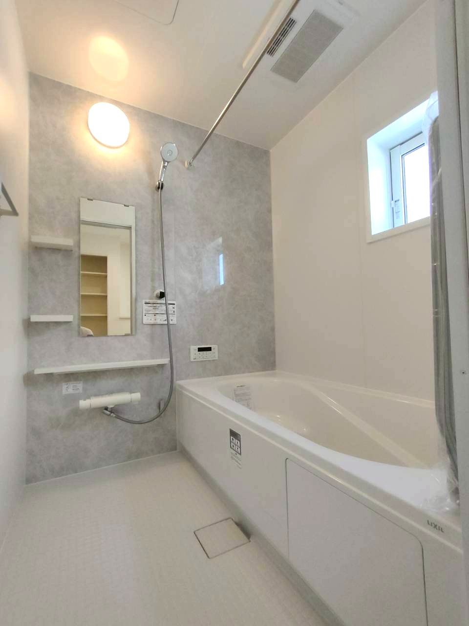 北葛飾郡松伏町　松伏　新築戸建　全5棟の浴室|お風呂で日々の疲れを落としましょう