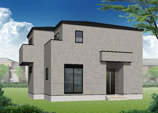 新築／ふじみ野市元福岡1丁目2期　全2棟の外観パース