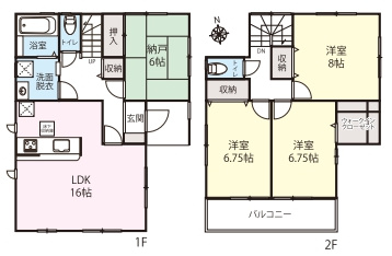 蓮田市西新宿3丁目　中古一戸建ての間取り