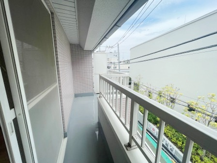 パールハイツ田上のバルコニー|広々としたバルコニーです。