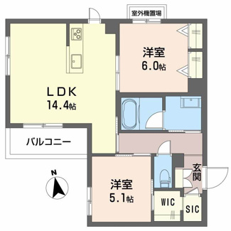 【間取り】 | プレミアス鳳２
