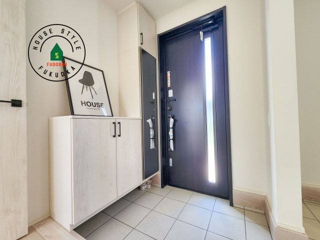 糟屋郡志免町志免中央3丁目第1-2棟（2号棟）の防犯設備|二重ロックでしっかり防犯対策ができます。