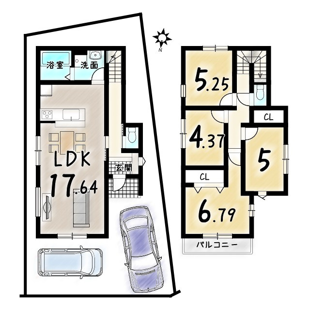 井ノ内南内畑２期の間取り