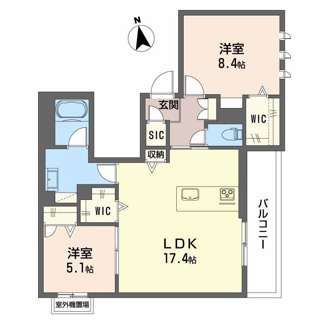 【間取り】 | プレミアス鳳２