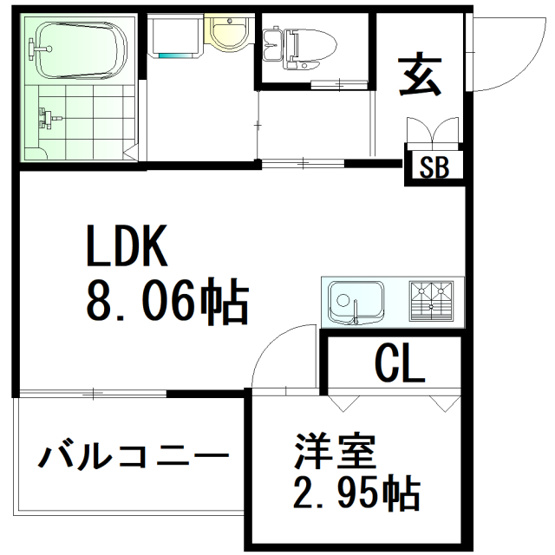 【間取り】 | ★プライスホームなら仲介手数料0円★　ヴェルトール箱崎東