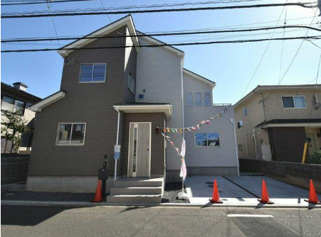 松山市 南梅本町（梅本駅） 2階建 ４ＬＤＫ（A号棟）の外観パース