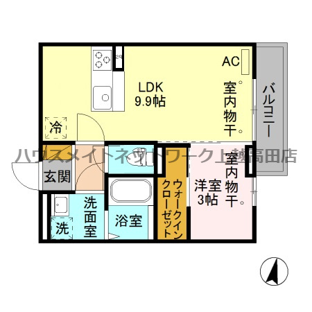 レフィナード Ｂの間取り|間取図