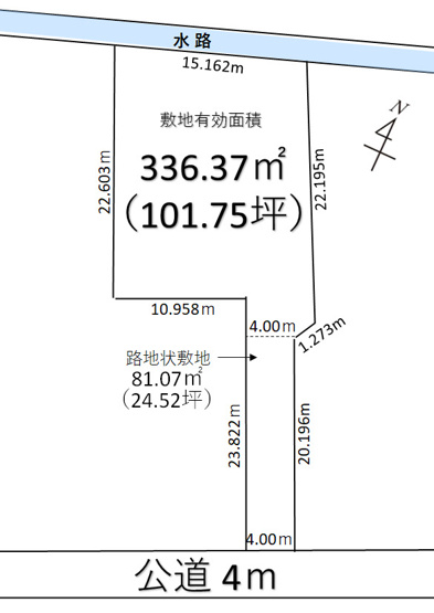 【土地図】 | 行田市長野3丁目 1500万 土地 