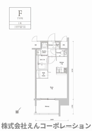 【間取り】 | エンクレストベイ天神EAST