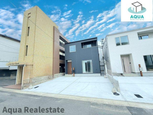 オール電化デザイナーズハウス高松市福岡町建売⑥の前面道路含む現地写真|前面道路含む現地写真です