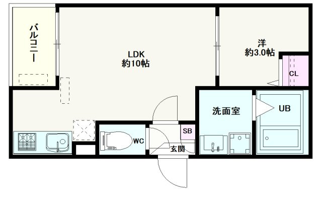 Jack sunashindenⅠの間取り