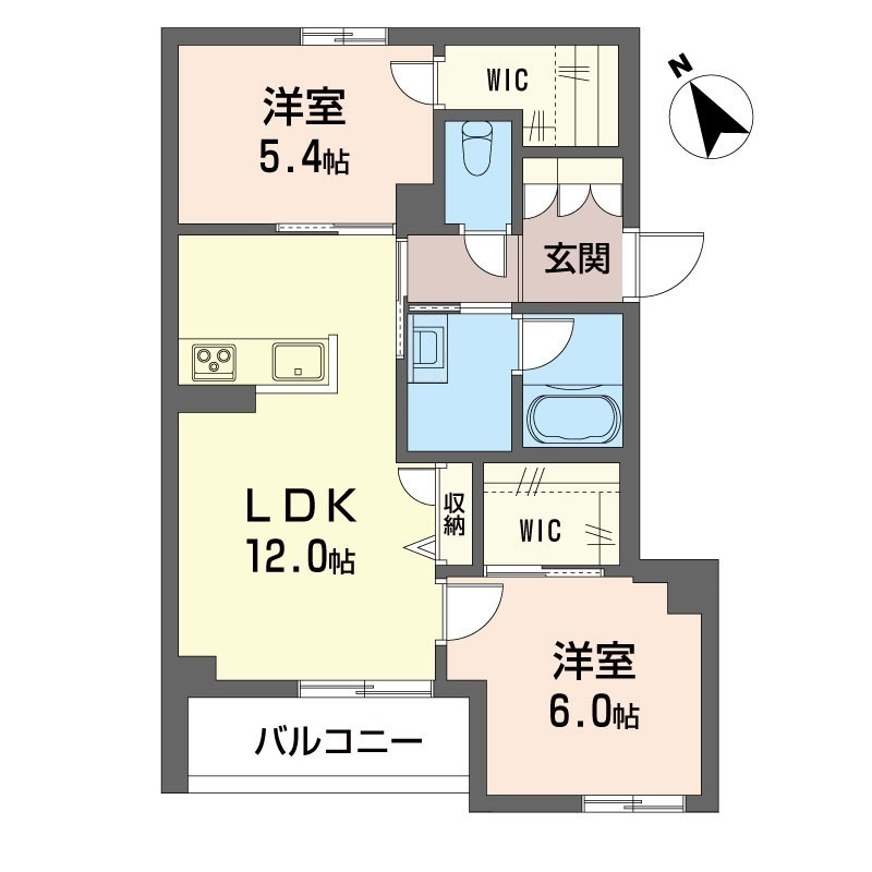 リヴェック柏Ⅱの間取り