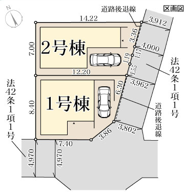 【区画図】 | 明石市大久保町松陰6期（全2棟）2号棟 | 2号棟