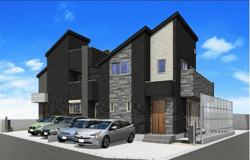 【横浜市旭区東希望が丘59-8全3棟新築戸建て】★仲介手数料無料★（東希望が丘小学校・希望が丘中学校）の外観パース